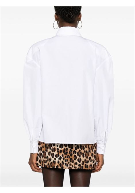 White oversized-shoulder shirt Rowen Rose - women ROWEN ROSE | RR238WHT